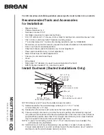 Предварительный просмотр 8 страницы Broan CRDN130BL Installation Use And Care Manual