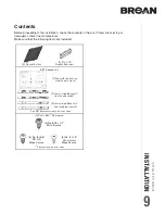 Предварительный просмотр 9 страницы Broan CRDN130BL Installation Use And Care Manual