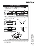 Предварительный просмотр 13 страницы Broan CRDN130BL Installation Use And Care Manual