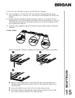 Предварительный просмотр 15 страницы Broan CRDN130BL Installation Use And Care Manual