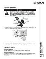 Предварительный просмотр 21 страницы Broan CRDN130BL Installation Use And Care Manual