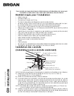 Предварительный просмотр 33 страницы Broan CRDN130BL Installation Use And Care Manual