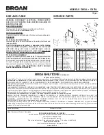 Preview for 4 page of Broan DX50L Instructions Manual