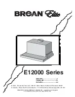 Broan E12000 Series Manual предпросмотр