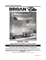 Broan E66136BL Installation Instructions Manual предпросмотр