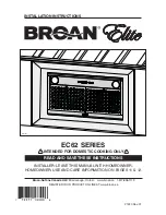 Broan EC62 SERIES Installation Instructions Manual предпросмотр