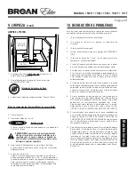 Предварительный просмотр 29 страницы Broan Elite 15BL Installation, Use & Care Manual