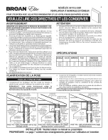 Preview for 5 page of Broan Elite 331H Installation Manual