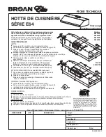 Предварительный просмотр 3 страницы Broan Elite E6430SS Specification Sheet