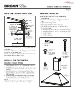 Preview for 2 page of Broan Elite EW5830SS Instructions Manual