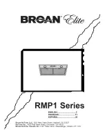 Предварительный просмотр 1 страницы Broan Elite RMP1 Ower'S Manual