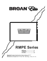 Broan Elite RMPE Series Instructions Manual предпросмотр