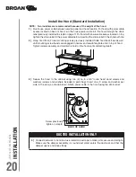 Предварительный просмотр 20 страницы Broan EQLD1 Series Installation Use And Care Manual