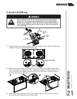 Предварительный просмотр 21 страницы Broan EQLD1 Series Installation Use And Care Manual