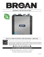 Preview for 23 page of Broan ERV140 ECM Installation Manual