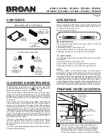 Предварительный просмотр 2 страницы Broan EVOLUTION 1 QP130BL Instructions Manual