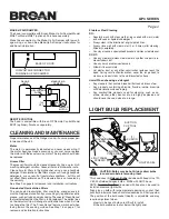 Предварительный просмотр 4 страницы Broan EVOLUTION 3 Instruction Manual