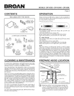 Предварительный просмотр 2 страницы Broan EVOLUTION QP142BL Instructions Manual