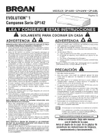 Предварительный просмотр 15 страницы Broan EVOLUTION QP142BL Instructions Manual