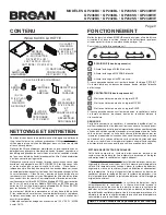 Предварительный просмотр 9 страницы Broan EVOLUTIONTM 2 QP230BC Instructions Manual