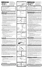 Предварительный просмотр 1 страницы Broan F403011 Instructions