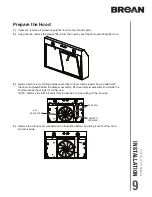 Предварительный просмотр 9 страницы Broan Glacier BCSD Series Installation Use And Care Manual