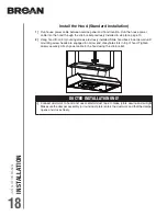 Предварительный просмотр 18 страницы Broan Glacier BCSD Series Installation Use And Care Manual