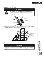 Предварительный просмотр 19 страницы Broan Glacier BCSD Series Installation Use And Care Manual