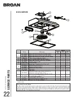 Предварительный просмотр 22 страницы Broan Glacier BCSD Series Installation Use And Care Manual