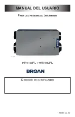 Предварительный просмотр 9 страницы Broan HRV150FL User Manual