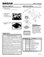 Preview for 4 page of Broan HUMIDITY SENSING FAN QTRE100S Instructions Manual