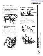 Предварительный просмотр 5 страницы Broan InVent 80 CFM Series Installation And Use & Care Instructions