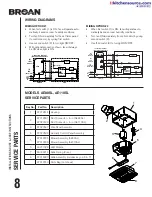 Предварительный просмотр 8 страницы Broan InVent 80 CFM Series Installation And Use & Care Instructions