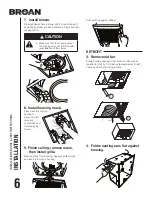 Preview for 6 page of Broan InVent AER110S Installation And Use & Care Instructions