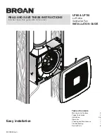 Preview for 1 page of Broan LoProfile LP110H Installation Manual