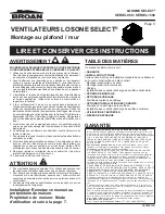 Предварительный просмотр 5 страницы Broan Losone Select L1500 Series Instructions Manual