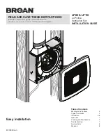 Broan LP110 Installation Manual preview