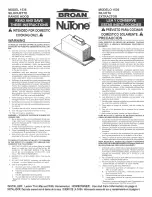 Broan NuTone 1536 Installation Manual preview