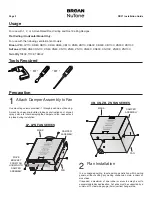 Preview for 2 page of Broan NuTone RDF1 Installation Manual