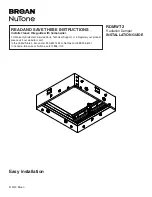 Broan NuTone RDMWT2 Installation Manual preview