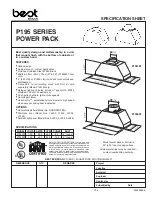 Предварительный просмотр 1 страницы Broan P1951M Specification Sheet
