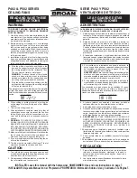 Preview for 1 page of Broan P402 Series Instructions Manual