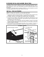 Предварительный просмотр 5 страницы Broan PKEX22 User Manual