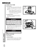 Предварительный просмотр 6 страницы Broan PM250SSP Installation Use & Care Instructions