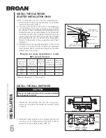 Предварительный просмотр 6 страницы Broan PMA400SS Installation, Use & Care Manual