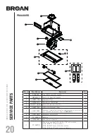 Предварительный просмотр 20 страницы Broan PMA400SS Installation, Use & Care Manual