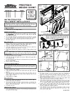 Предварительный просмотр 1 страницы Broan PRESTIQUE Series Installation Instructions