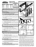 Предварительный просмотр 3 страницы Broan PRESTIQUE Series Installation Instructions