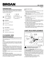 Предварительный просмотр 2 страницы Broan QML30BL Instructions Manual