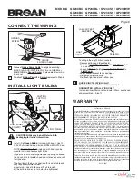 Предварительный просмотр 2 страницы Broan QP230BC Installation Manual